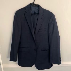Navy Two Piece Mens Suit. Worn once!